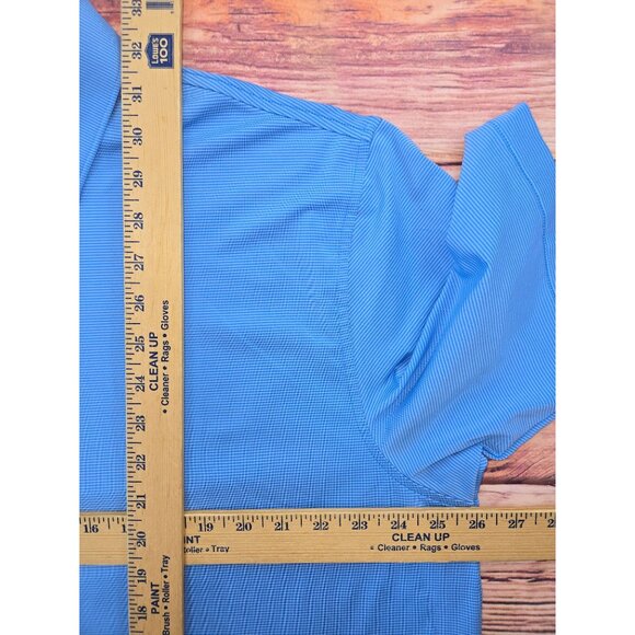 Peter Millar Summer Comfort Blue Polo Shirt XL - Picture 7 of 7